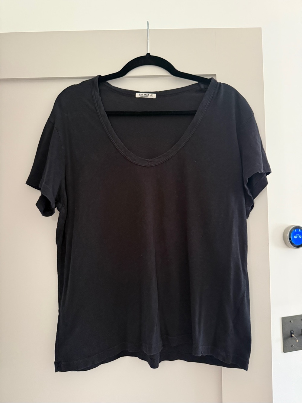 Buck mason women’s black tee large